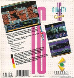 Box back cover for Cap'n Carnage on the Commodore Amiga.